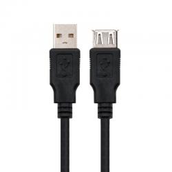 Nanocable Cable USB 2.0 Tipo-A M/H P Negro 1m 2