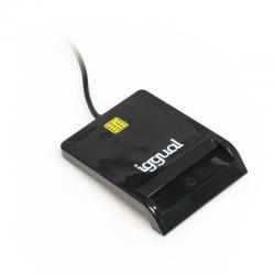 iggual Lector tarjetas ID DNI SIP USB 2.0 negro 2