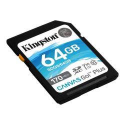 Kingston Canvas Go! Plus SD 64GB class 10 U3 V30 2
