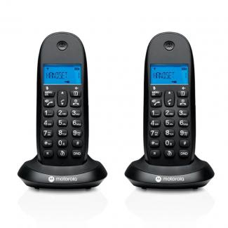 MOTOROLA C1002 CB+ Telefono DECT Negro Duo 2