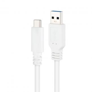 Nanocable Cable USB 3.1 Gen2 USB-C/A 0,5 M Blanco 2