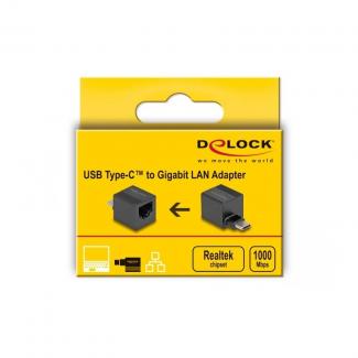 Delock Adaptador USB Type-CT a Gigabit LAN mini