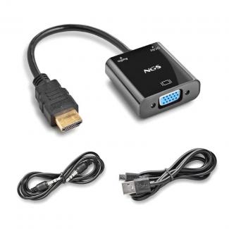 NGS ADAPTADOR HDMI A SVGA + AUDIO FULL HD + CABLE