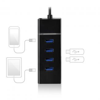 Ewent E1137 HUB USB TIPO C 4 PUEROS USB 3.1 2