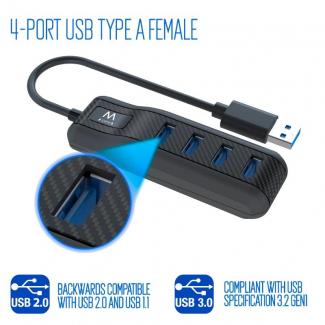 EWENT EW1138 Hub 4 Puertos USB 3.1 Gen1 (USB 3.0) 2