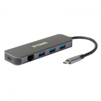 D-Link DUB-2334 5-in-1 USB-C Hub GbE/PD 2