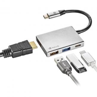 NGS Adaptador multipuerto USB-C 4 EN 1 2