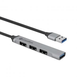 Coolbox HUB  ALU USB-A (1XUSB3.0+3XUSB2.0) 2