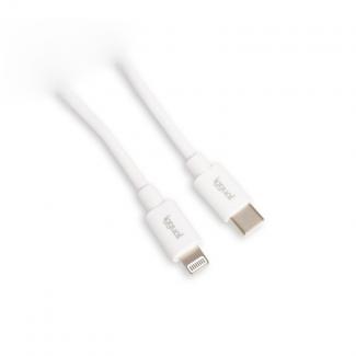 iggual cable USB-C/Lightning 100 cm blanco Q3.0 3A 2