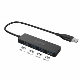 APPROX Adaptador USB Hub 4 Puertos USB 3.0. 2