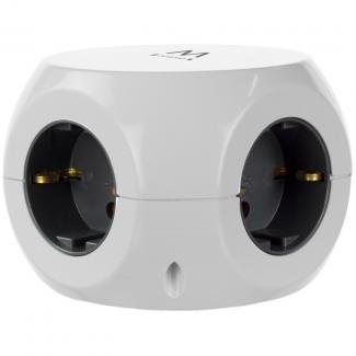 Ewent EW3939 REGLETA CUBO 3 TOMAS/3 USB BLANCO 2