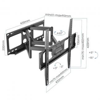 iggual SPTV03 Soporte TV 32-70" 45Kg pared Full 2