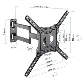 iggual SPTV09 Soporte TV 24-55" 35Kg pared Full 2