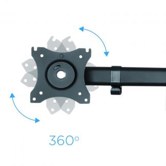 Tooq DB1327TN-B Soporte Monitor Mesa 3Brazos 13-27 2