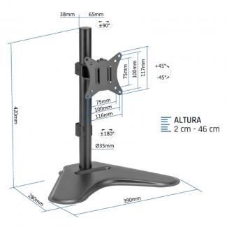 iggual SSM01 Soporte sobremesa 1 monitor 13"-32" 2