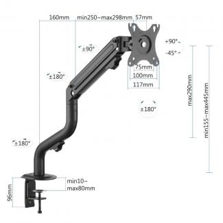 iggual SPMP01 Soporte pinza 1 monitor 17"-32" pro 2