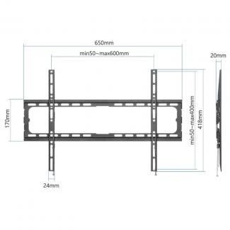 iggual SPTV16 Soporte TV 37"-80" 45kg pared fijo 2