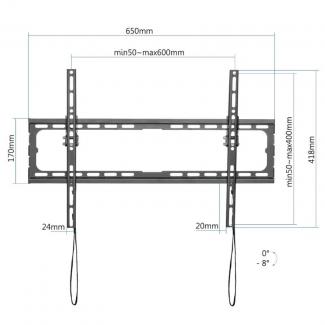 iggual SPTV17 Soporte TV 37"-80" 45kg pared tilt 2