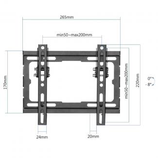 iggual SPTV12 Soporte TV pared 23"-43" 45kg Tilt 2