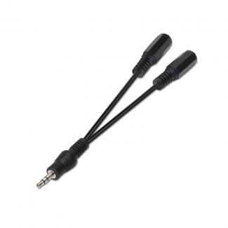 Nanocable Cable Audio Estéreo 2Jack 3.5H Jack 3.5M 2