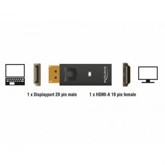 Delock Adaptador DisplayPort 1.1 Macho HDMI Hembra 2