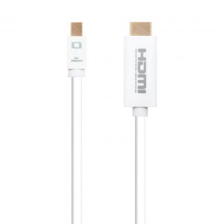 Nanocable Cable Conversor Mini DP/ HDMI 2 M Blanco 2