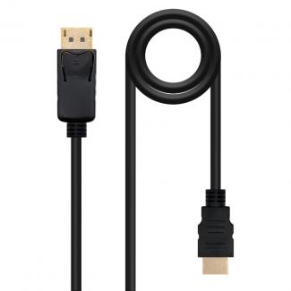 Nanocable Cable Conversor DP a HDMI 2 M Negro 2