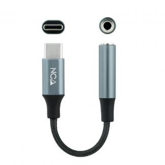 Nanocable Adaptador Audio USB-C/M a Jack/H, Gris 2