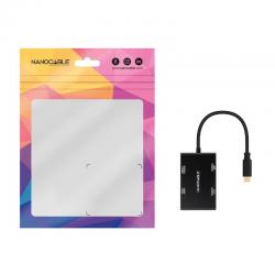 Nanocable Coversor USB-C a HDMI-DVI-DP-VGA/H 10cm