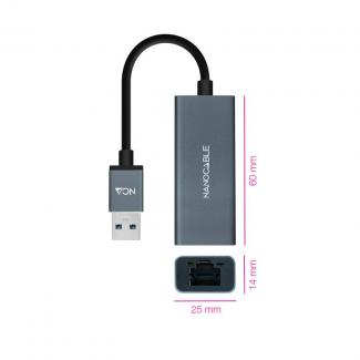 Nanocable Conversor USB 3.0 A Ethernet Gigabit 2