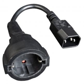 Gembird Cable Alimentación Adap. C14(M) a Schuko(H 2