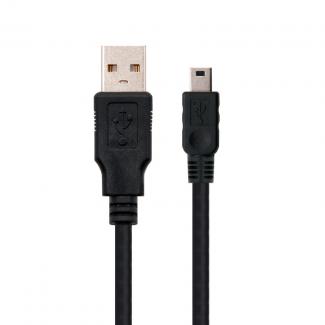 Nanocable Cable USB 2.0, A/M-Mini B/M, negro, 0.5m 2