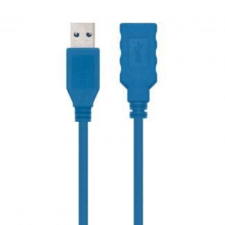 Nanocable Cable USB 3.0, A/M-A/H, Azul, 1 m 2