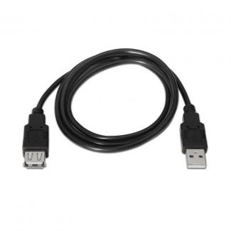 Aisens Cable USB 2.0 Tipo A/M-A/H negro 1.8m 2