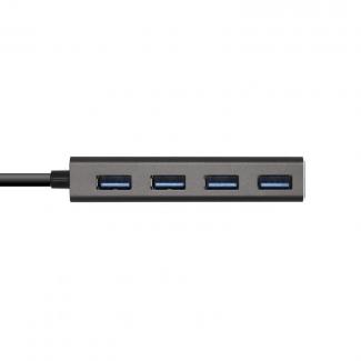 Aisens Hub USB 3.1 USB-C/M-4xTipo A/H gris, 15cm 2