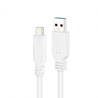 Nanocable Cable USB 3.1 Gen2 USB-C/A 1 M Blanco 2