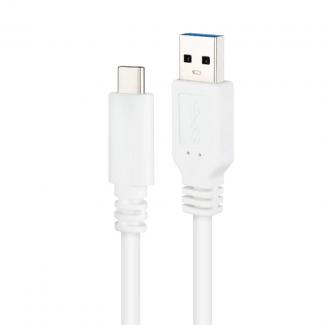 Nanocable Cable USB 3.1 Gen2 USB-C/A 2 M Blanco 2