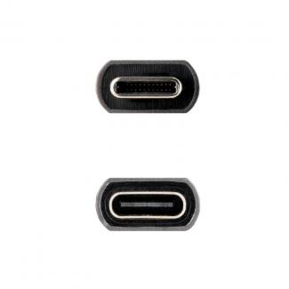 Nanocable Cable USB 3.2 Gen2 USB-C M/H 0,5 M Negro 2