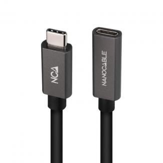 Nanocable Cable USB 3.2 Gen2 USB-C M/H 1 M Negro 2