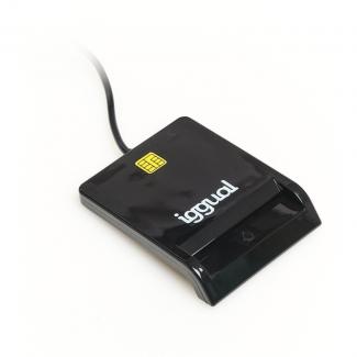 iggual Lector DNI SIP tarjetas ID USB 2.0 negro 2