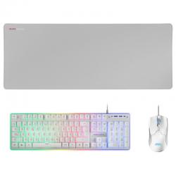 Mars Gaming Combo MCPX GAMING 3IN1 RGB BLANCO