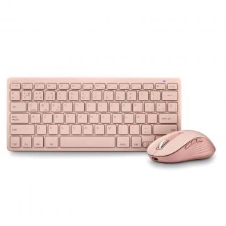 NGS KIT TECLADO Y RATON MULTIFUNCION RECARG ROSA 2