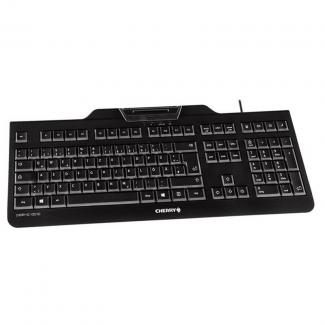 Cherry Teclado+lector chip integrado (DNIe) Negro 2