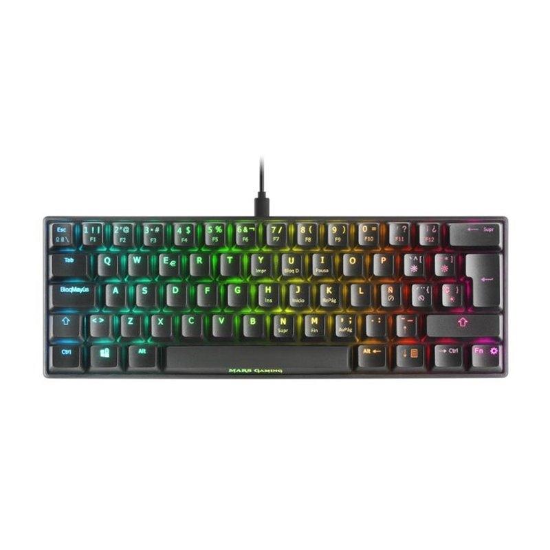 Mars Gaming MKMINI RGB MECHANICAL SQ BROWN SPANISH