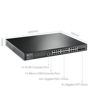 TP-Link SG3428MP Switch 24xGB PoE L2 4xSFP Rack 2